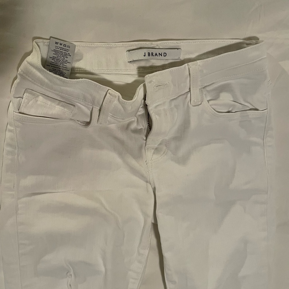 Jbrand white torn jeans size 24